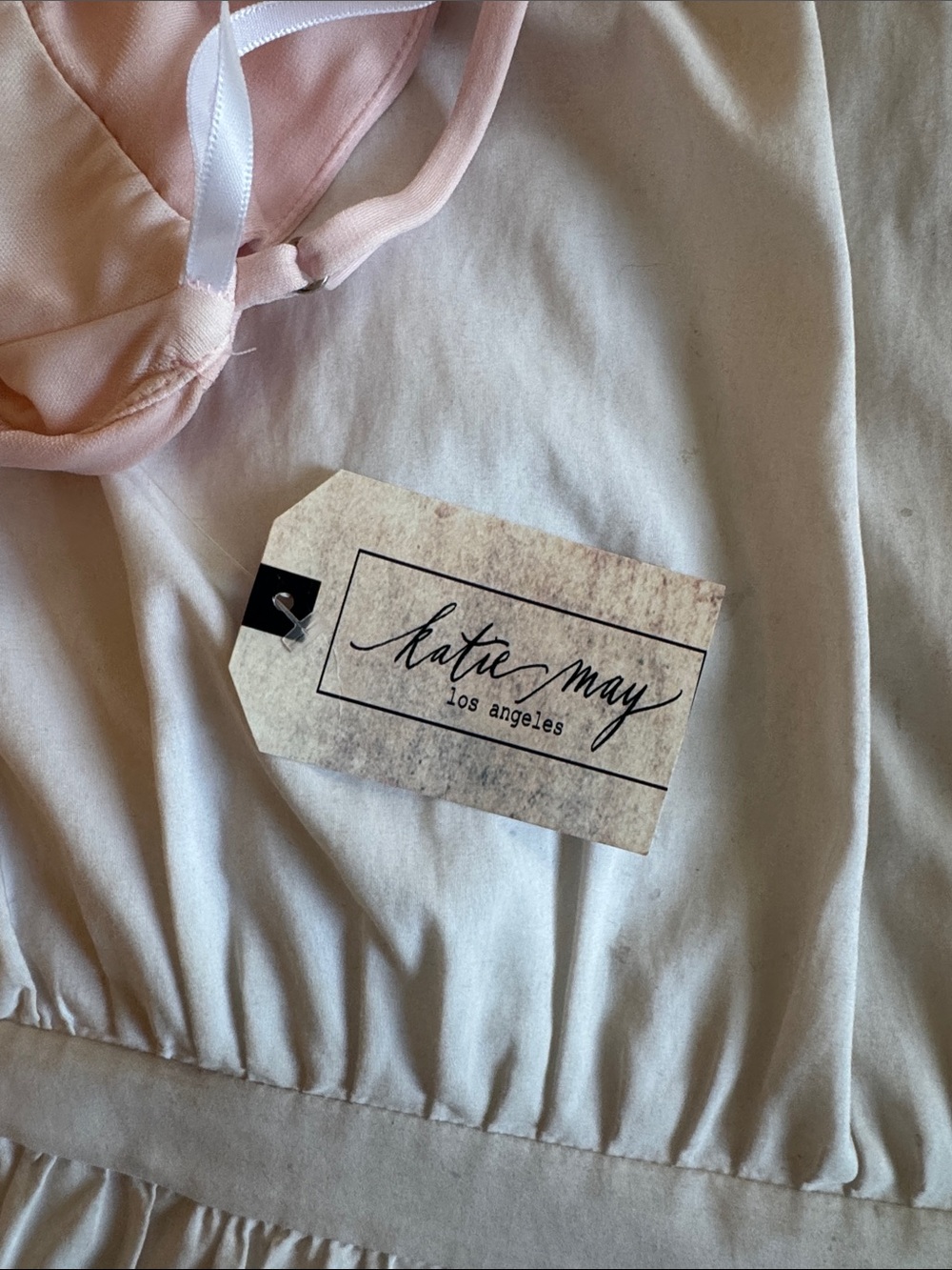 Katie May Blush Pink Ruched Cowl Maxi Dress - Picture 3 of 3